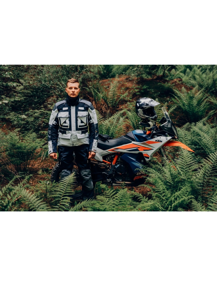 Kurtka motocyklowa tekstylna Rukka TitanTrail-R szara