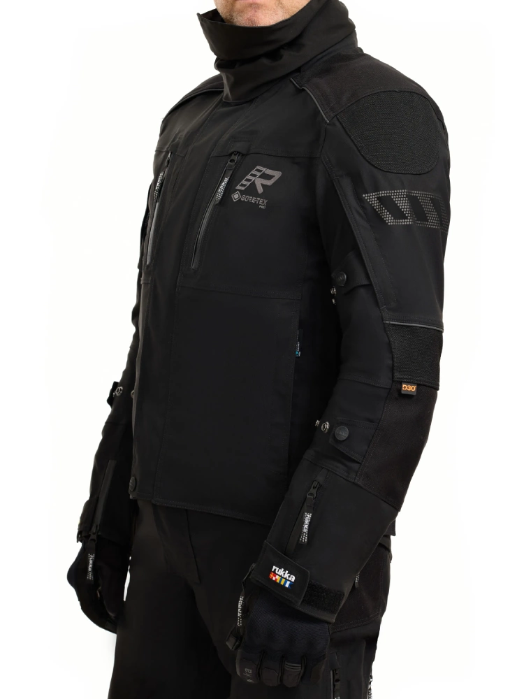 Kurtka motocyklowa tekstylna Rukka Flexo-R czarna