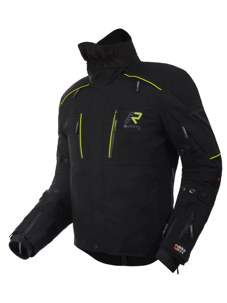 Kurtka motocyklowa tekstylna Rukka Flexo-R czarno-żółta
